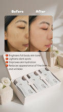 Load image into Gallery viewer, With Phyto+ in a sachet, we bring you: Skin Brightening, Skin Whitening with Radiance, Reduce Blemishes &amp; Melasma, Improve pores and uneven skin tone.
