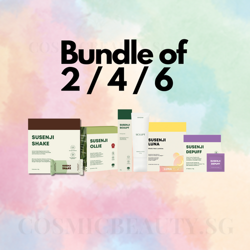Susenji Luna, Depuff, Sculpt, Shake, Ollie. Health, Beauty and Slimming Bundles! All Susenji products are ready stock in Singapore. Ollie | Shake | Sculpts | Depuff. Free Shipping and courier for Cosmicbeauty.sg Customers!