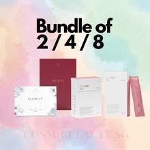 Load image into Gallery viewer, Experience comprehensive wellness support with this exclusive bundle of BEAVI 9, GLOW-LT+, CaloRid Lite and CaloRid Flush. Each formula is crafted with carefully selected ingredients to support vitality, digestion, and inner radiance — all in one convenient set.
