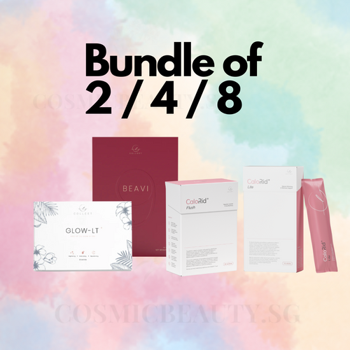 Experience comprehensive wellness support with this exclusive bundle of BEAVI 9, GLOW-LT+, CaloRid Lite and CaloRid Flush. Each formula is crafted with carefully selected ingredients to support vitality, digestion, and inner radiance — all in one convenient set.
